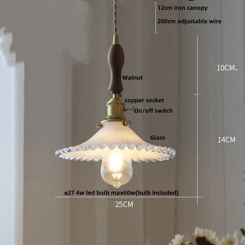 DecorBites™ Copper Knob Iron LED Pendant Light - Adjustable Nordic Modern Hang Lamp