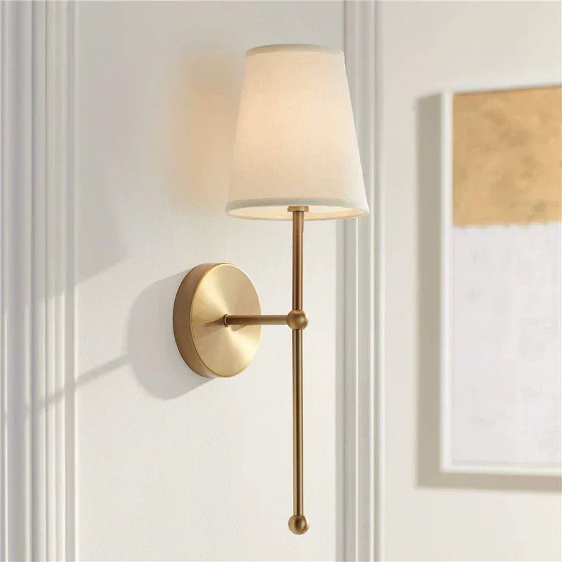DecorBites™ LED Wall Lamp: American Minimalist Black Gold Light for Living Room and Bedroom