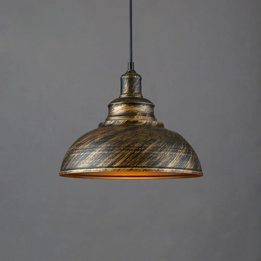 Retro Industrial Color Block Aluminum Pendant Light
