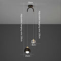 Modern Simple Crystal Pendant Light Luxury Bedroom Bedside Hanging Lamp Nordic Minimalist Long Line Living Room Home Decor