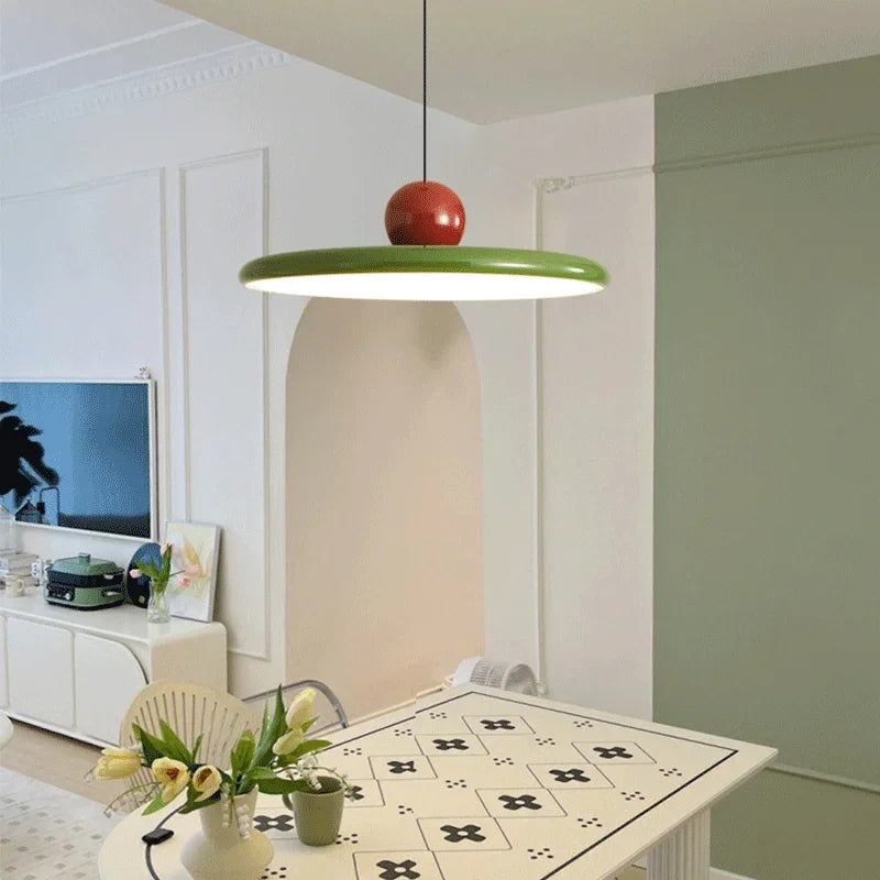 DecorBites™ Bauhaus Saucer Chandelier: Creative Dining Room & Bar Decor