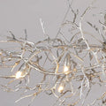 فانوس السقف LED من DecorBites™ على شكل فرع كريستالي، مصباح تعليق نحاسي فاخر