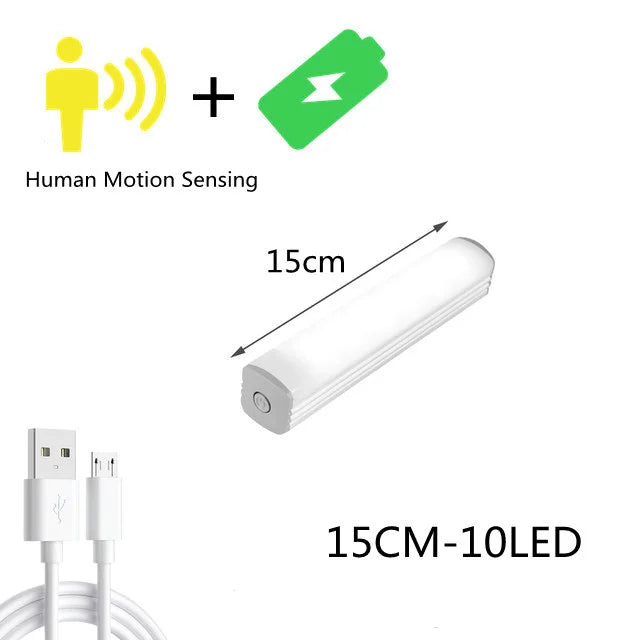 DecorBites™ LED Cabinet Light Wireless Dimming Rechargeable Motion Sensor Wardrobe Night Lamp