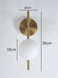 DecorBites™ Glass Ball LED Wall Light: Modern Indoor Bedroom Lamp for Home Decor
