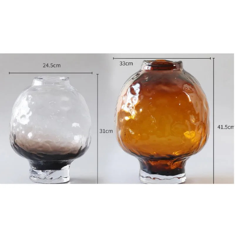 "DecorBites™ Gradient Glass Vase for Flower Arrangement and Home Decoration"