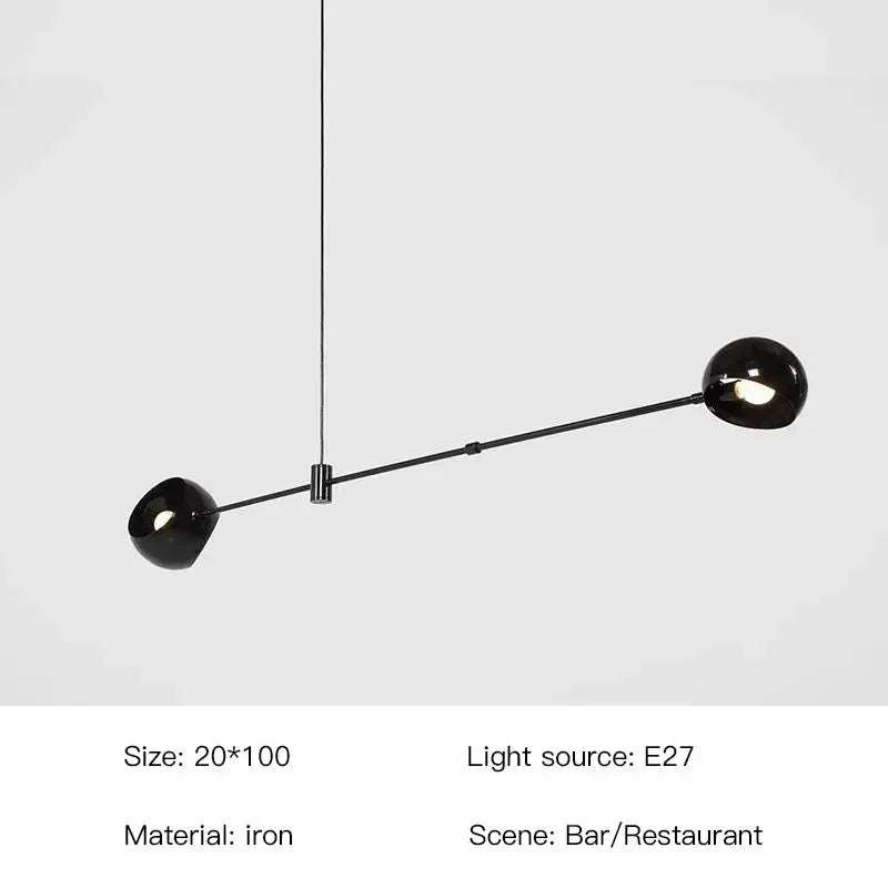 ثريا LED ديكور بايتس™: إضاءة معلقة عصرية بتصميم أنيق لغرفة المعيشة، غرفة الطعام، والمطبخ.