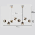 DecorBites™ Glass Ball Pendant Chandelier: Modern Nordic Art Ceiling Lighting for Dining Room & LOFT