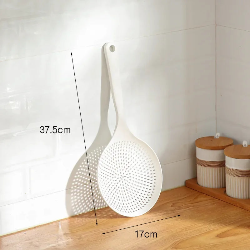 طقم أواني المطبخ DecorBites™: مصفاة، ملعقة معكرونة، ملعقة بمقبض طويل، مقلاة غير لاصقة - 4 قطع