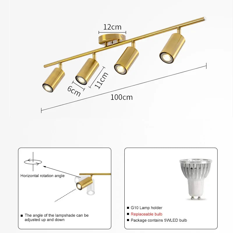 ثريا سقف LED DecorBites™ بإضاءة قابلة للتعديل لتزيين المنزل