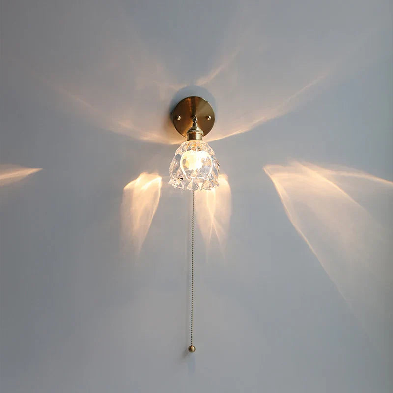 DecorBites™ Clear Glass LED Wall Sconce Modern Rotate Stair Light