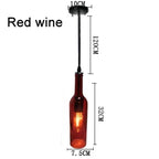 Nordic Glass Beer Bottle Pendant Light