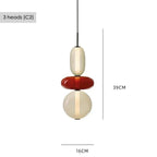 Italian Candy Glass Pendant Light in Black or White