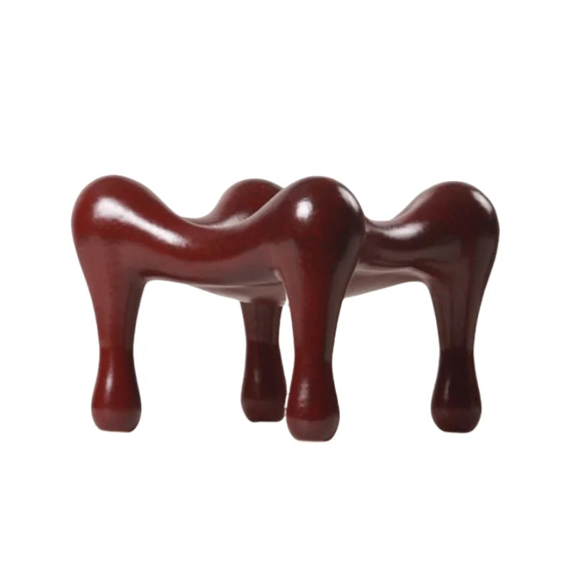 صينية تخزين هندسية DecorBites™ عالية الأرجل للديكور والتنظيم المنزلي