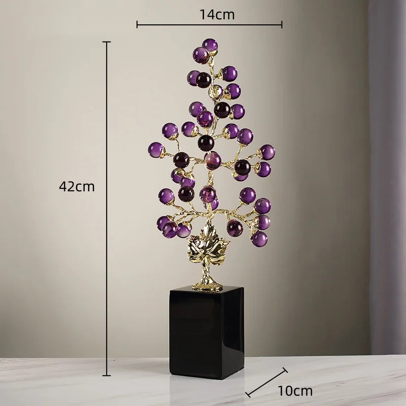 DecorBites™ Grape Vine Metal Sculpture Handicraft Home Decor Figurine
