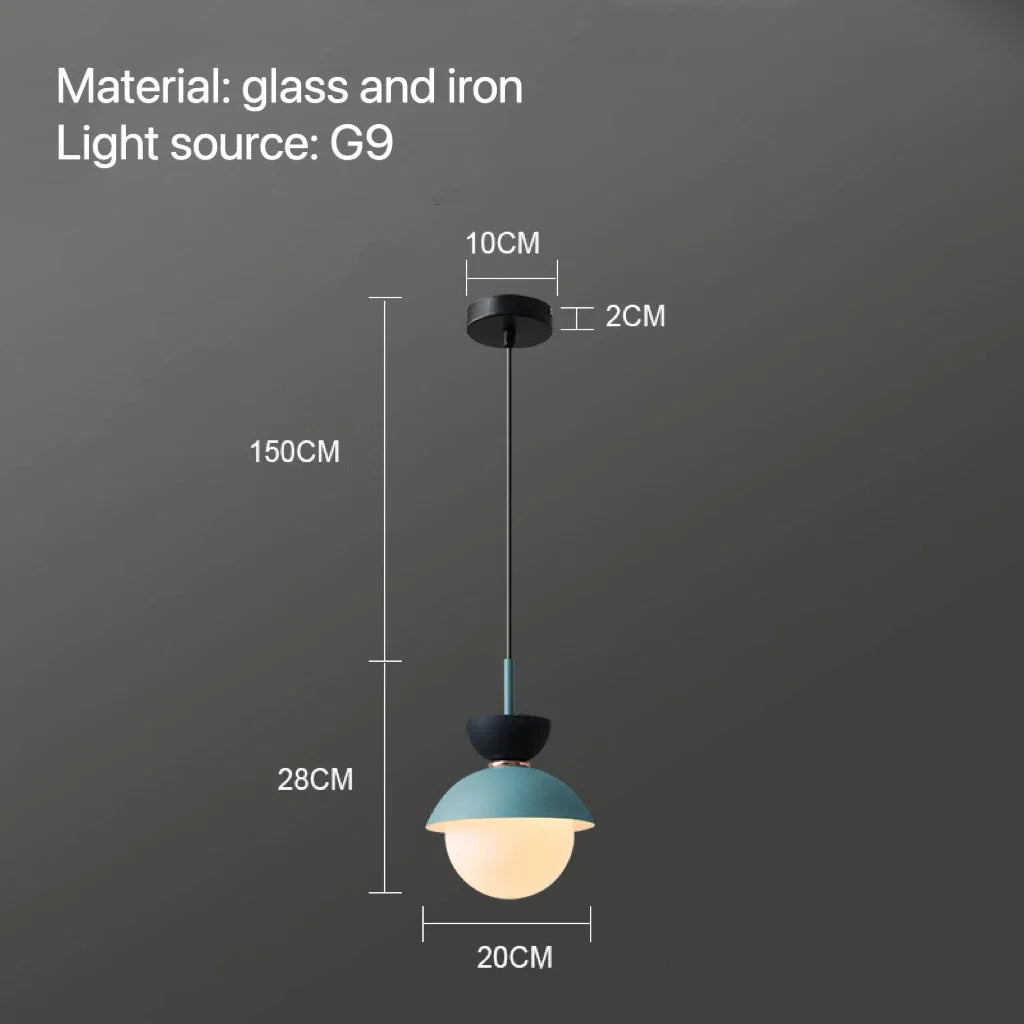 DecorBites™ Glass Ball Pendant Lamp: Modern Nordic Light Fixture for Home Decor, Kitchen, Dining, Bedroom