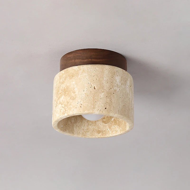 Wabi-Sabi Black Stone Pendant Light