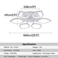 DecorBites™ Acrylic LED Ceiling Chandelier for Modern Indoor Living Room Lighting Fixtures