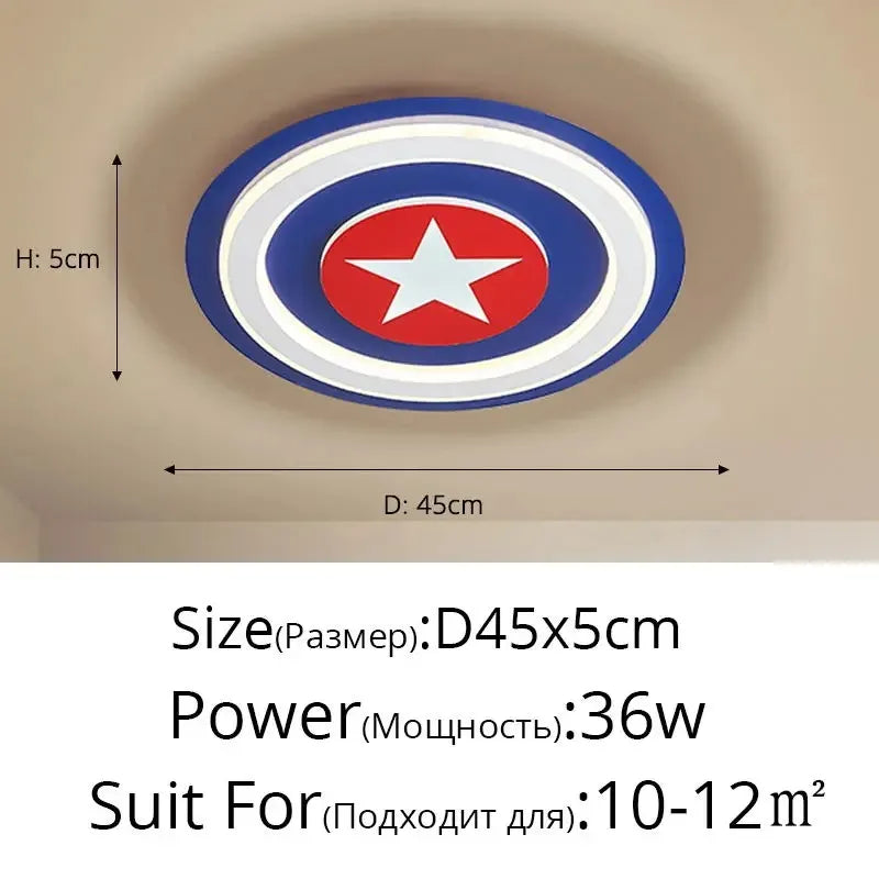 DecorBites™ Plafonnier LED de Dessin Animé pour Enfants | Lampes Décoratives pour Chambre de Garçons et Filles
