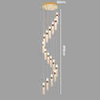Nordic Multi-Light Iron And Acrylic Pendant Light