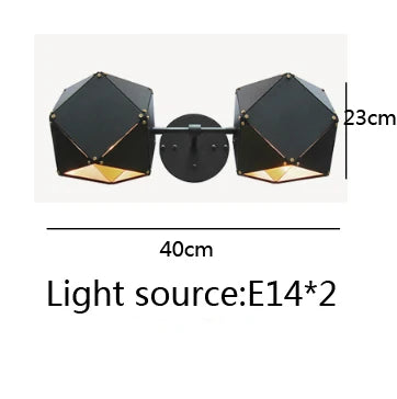 DecorBites™ Cube LED Pendant Light: Art Deco Hanging Lamp for All-Match Style