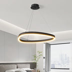Modern White LED Ring Pendant Chandelier