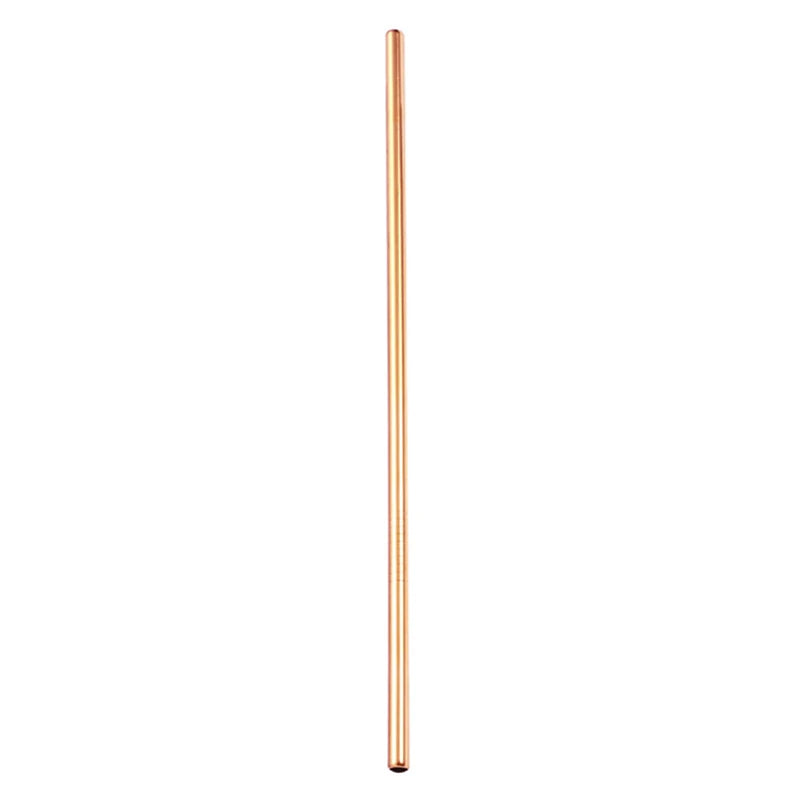 DecorBites™ 304 Stainless Steel Reusable Straws Set for Drinks - Eco-Friendly Metal Curved & Straight