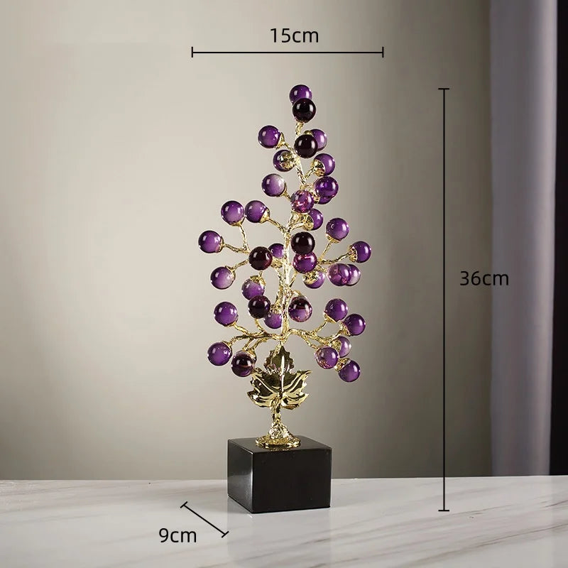 DecorBites™ Grape Vine Metal Sculpture Handicraft Home Decor Figurine