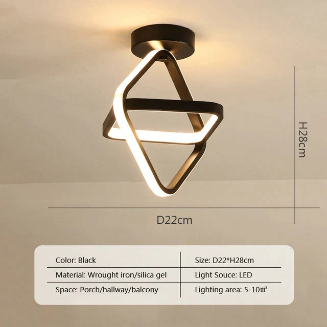ثريا سقف LED DecorBites™ مصباح غرفة نوم حديث ديكور داخلي إضاءة مثبتة على السطح