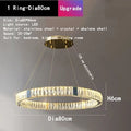 DecorBites™ Crystal LED Chandelier for Kitchen Dining Room Duplex Villa Lighting Fixtures
