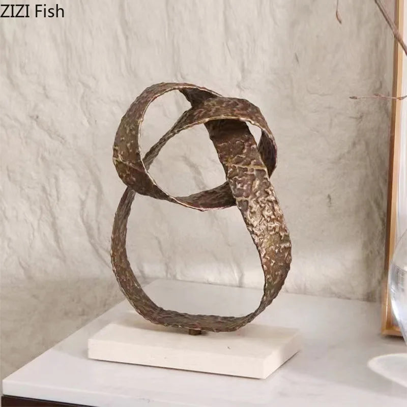 DecorBites™ Geometry Sculpture Marble Base Desk Decoration Aesthetics Decor Home Room