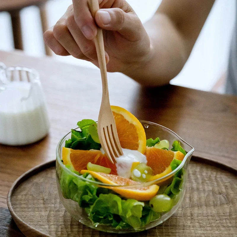 وعاء زجاجي DecorBites™ عالي الحرارة للفواكه والسلطة والزبادي والمعكرونة