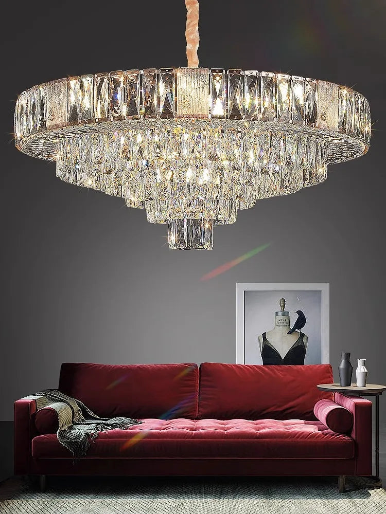 DecorBites™ Crystal Ceiling Chandelier for Home Decoration in Living Room & Bedroom