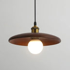 Solid Wood Pendant Light With Three-Color Dimming