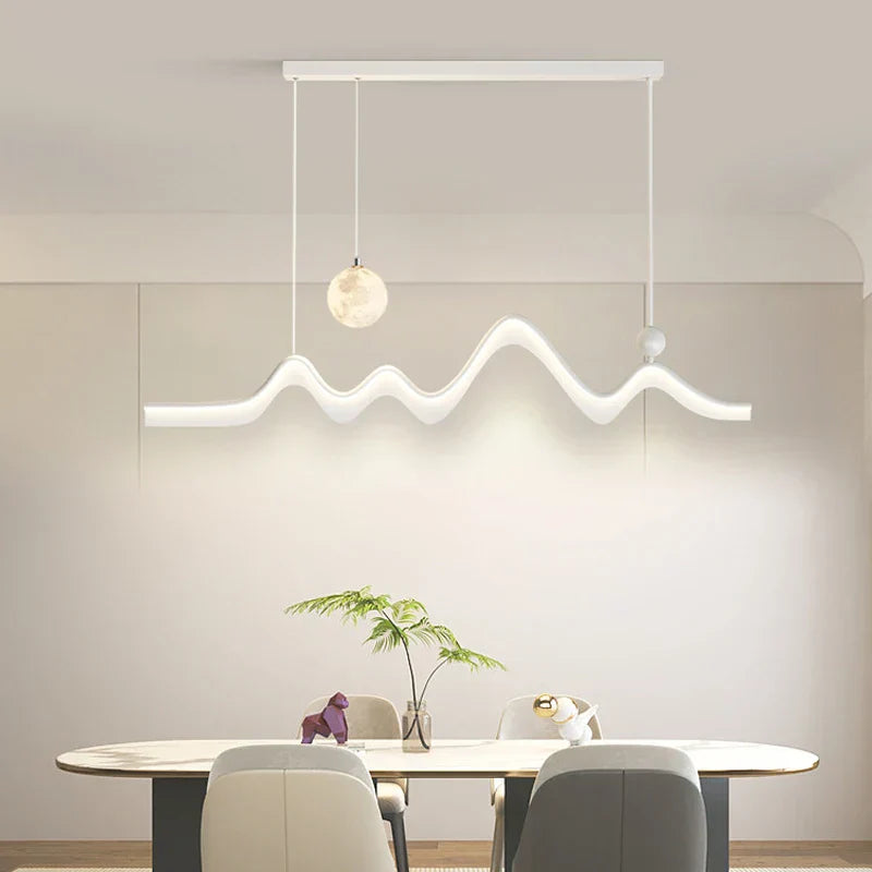 ثريا DecorBites™ LED: مصباح سقف متدلي بتصميم عصري بسيط لغرفة الطعام والمطبخ وإضاءة المنزل