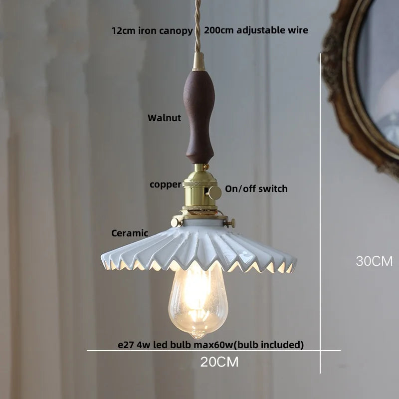 DecorBites™ Black Ceramic LED Pendant Lights - Modern Nordic Style Hanglampen