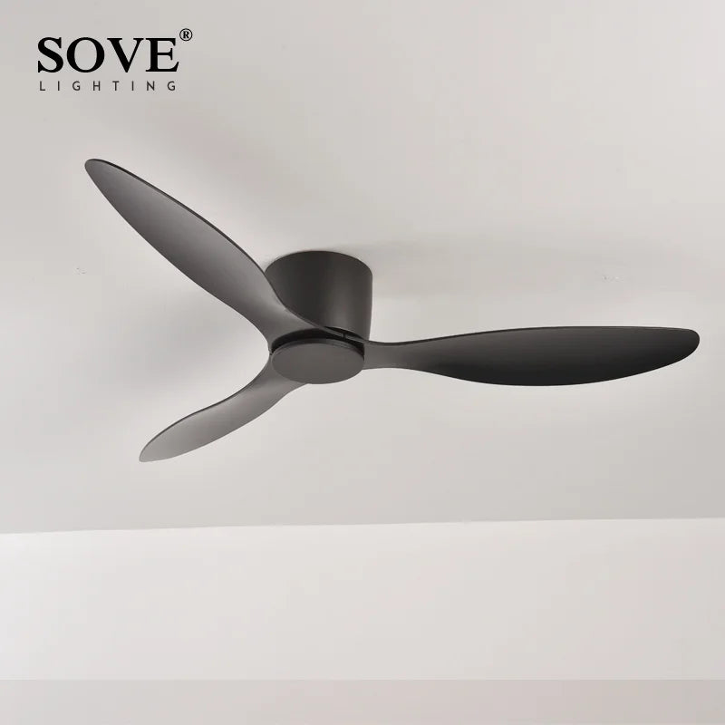 DecorBites™ 6-Speed DC Motor Ceiling Fan Remote Control 17CM Low Floor Loft Decorative Fan