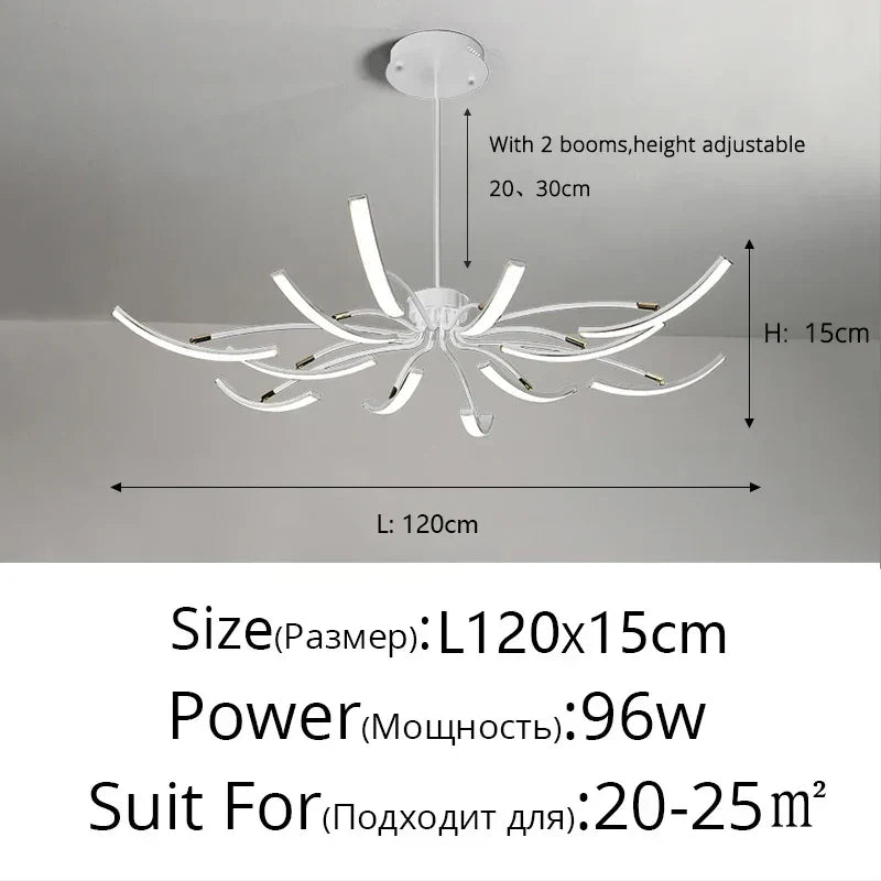 ثريات DecorBites™ LED لغرفة المعيشة الحديثة وغرفة النوم وغرفة الدراسة وإضاءة المطبخ