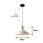 Nordic Industrial Colorful Metal Pendant Light