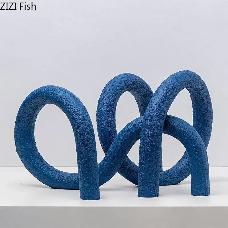 DecorBites™ Abstract Twisted Knot Sculpture for Room Aesthetics Decor