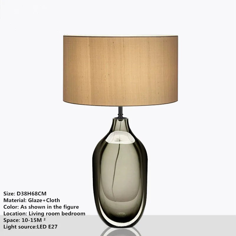 DecorBites™ Glaze Table Lamp - Nordic Modern Design for Living Room, Bedroom, Hotel