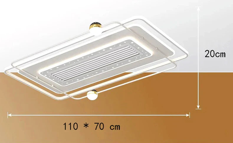 مروحة سقف غرفة نوم الأطفال DecorBites™ مع جهاز تحكم عن بعد وإضاءة LED عصرية