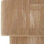 Japanese Wicker Rope Pendant Light in Brown, 45Cm