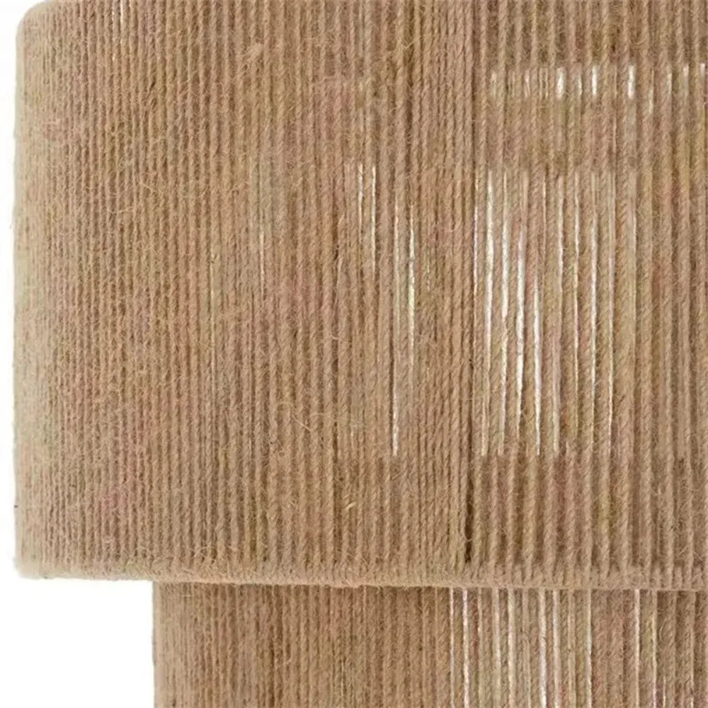 Japanese Wicker Rope Pendant Light in Brown, 45Cm