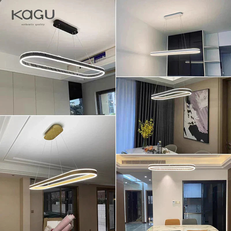 DecorBites™ ثريا سقف LED من الألومنيوم للمطبخ وغرفة المعيشة بتصميم عصري اسكندنافي
