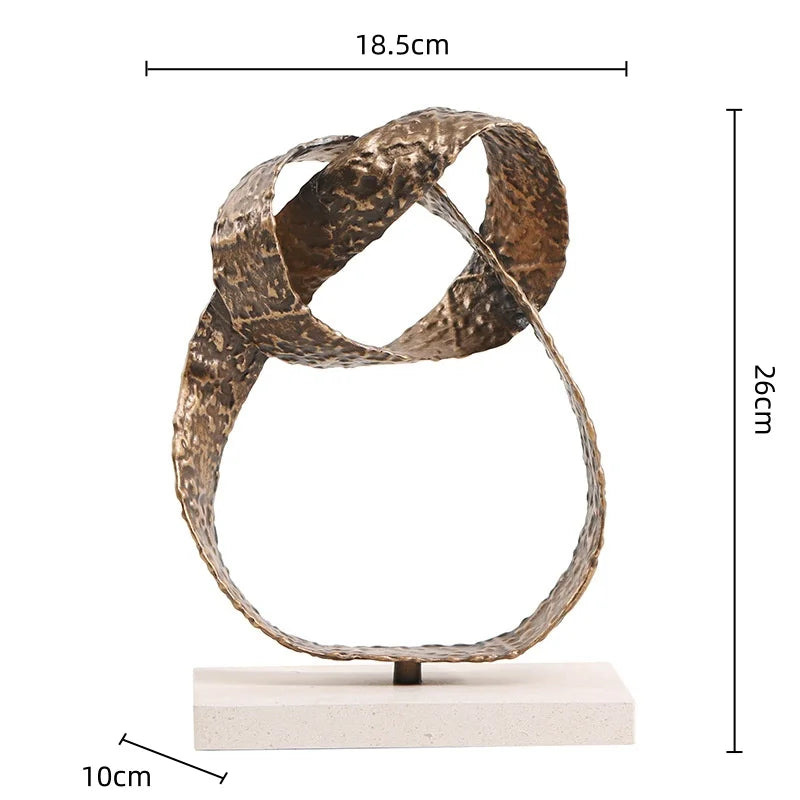 DecorBites™ Geometric Sphere Pendant Metal Figurine Home Decor Accessory