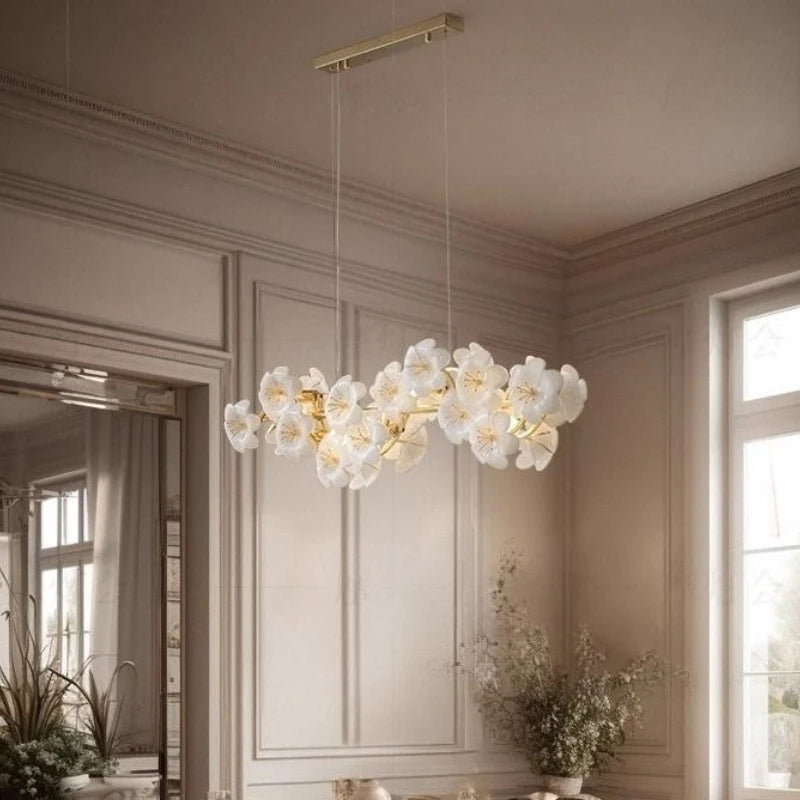 Modern Linear Metal Pendant Light for Kitchen Island