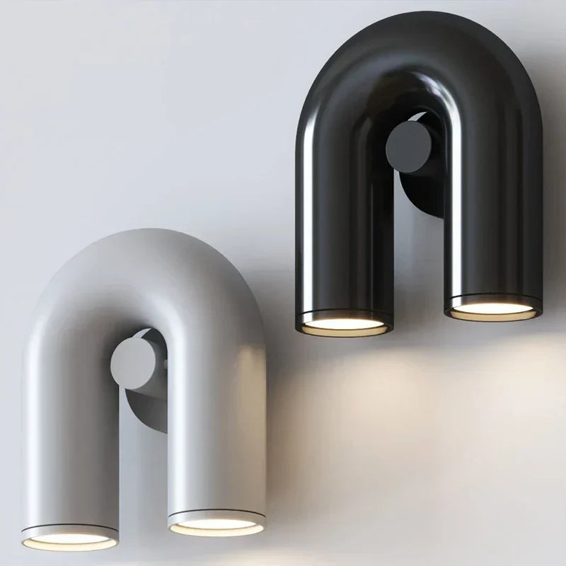 DecorBites™ Cirkus Tube Wall Sconce: إضاءة ليلية بسيطة ومصباح قراءة بجانب السرير