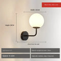 DecorBites™ Glass Ball LED Wall Lamp: Gold Nordic Minimalist Sconces Lighting Bedroom Decor Fixtures