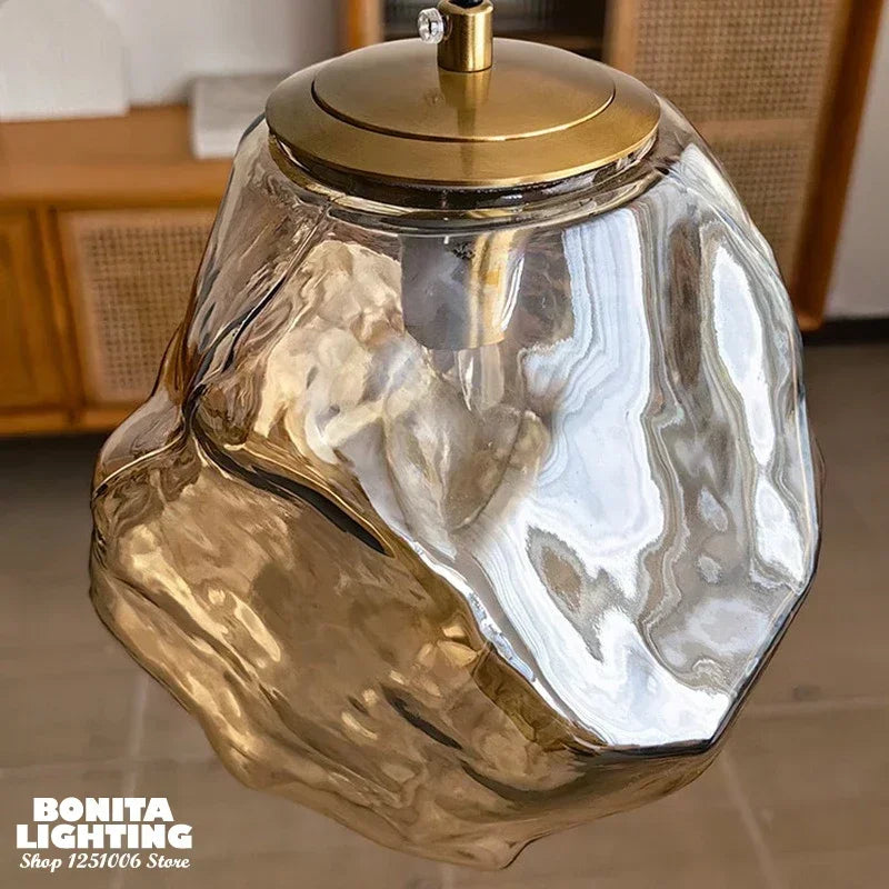 Nordic Ice Crystal Glass Pendant Light