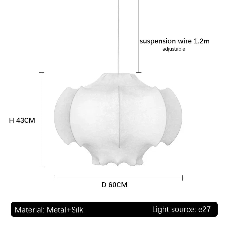 DecorBites™ Suspensions Italiennes en Soie : Luxe de Créateur pour la Décoration Intérieure du Salon, de la Chambre, de la Salle à Manger.